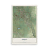 Map of Nibley, Utah, 12 x 18 inch unframed archival matte print