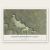 Oljato-Monument Valley, Utah map print, the full design