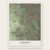 Oquirrh, Utah map print, the full design