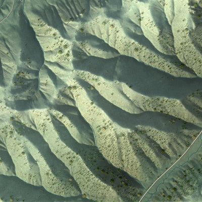Second close-up of the map of Parowan, Utah print showing more streets and buildings