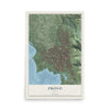 Map of Provo, Utah, 12 x 18 inch unframed archival matte print