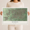 Map of Riverton, Utah, 12 x 18 inch unframed archival matte print