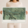 Map of Rockville, Utah, 12 x 18 inch unframed archival matte print
