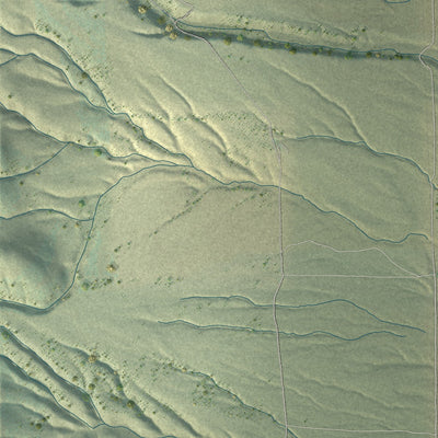 Close-up of the map of Rush Valley, Utah print showing street and building detail