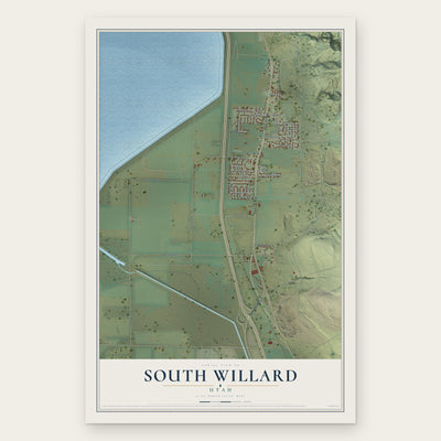 South Willard, Utah map print, the full design