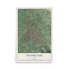 Map of Spanish Fork, Utah, 12 x 18 inch unframed archival matte print