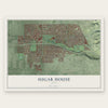Sugar House, Utah map print, the full design