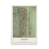 Map of Sunset, Utah, 12 x 18 inch unframed archival matte print