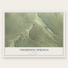 Thompson Springs, Utah map print, the full design