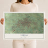 Map of Vernal, Utah, 12 x 18 inch unframed archival matte print