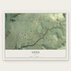 Veyo, Utah map print, the full design