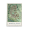 Map of Washington Terrace, Utah, 12 x 18 inch unframed archival matte print
