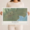 Map of Wendover, Utah, 12 x 18 inch unframed archival matte print