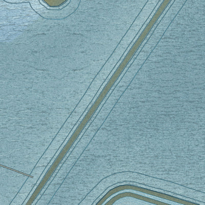 Second close-up of the map of Wendover, Utah print showing more streets and buildings