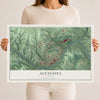 Map of Altavista, Virginia, 12 x 18 inch unframed archival matte print