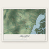 Atlantic, Virginia map print, the full design
