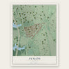 Avalon, Virginia map print, the full design