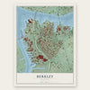 Berkley, Virginia map print, the full design