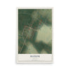 Map of Bloxom, Virginia, 12 x 18 inch unframed archival matte print