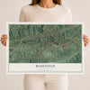 Map of Bluefield, Virginia, 12 x 18 inch unframed archival matte print
