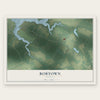 Bobtown, Virginia map print, the full design