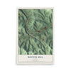 Map of Boones Mill, Virginia, 12 x 18 inch unframed archival matte print