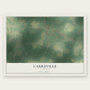 Carrsville, Virginia map print, the full design