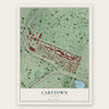Carytown, Virginia map print, the full design