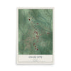 Map of Chase City, Virginia, 12 x 18 inch unframed archival matte print