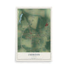 Map of Cheriton, Virginia, 12 x 18 inch unframed archival matte print