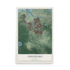Map of Chesapeake, Virginia, 12 x 18 inch unframed archival matte print