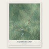 Cumberland, Virginia map print, the full design