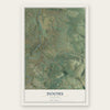 Dooms, Virginia map print, the full design