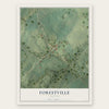 Forestville, Virginia map print, the full design