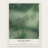 Franktown, Virginia map print, the full design