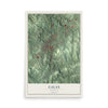 Map of Galax, Virginia, 12 x 18 inch unframed archival matte print