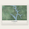 Gasburg, Virginia map print, the full design