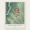 Goose Creek Village, Virginia map print, the full design