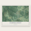 Hampden-Sydney, Virginia map print, the full design