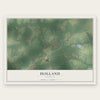 Holland, Virginia map print, the full design