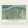 Huguenot Farms, Virginia map print, the full design