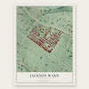 Jackson Ward, Virginia map print, the full design