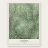 Lincoln, Virginia map print, the full design