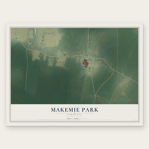 Makemie Park, Virginia map print, the full design