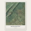 Massanutten, Virginia map print, the full design