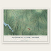 Nottoway Court House, Virginia map print, the full design