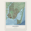 Phoebus, Virginia map print, the full design