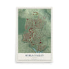 Map of Hybla Valley, Virginia, 12 x 18 inch unframed archival matte print