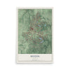 Map of Reston, Virginia, 12 x 18 inch unframed archival matte print