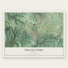 Prices Fork, Virginia map print, the full design